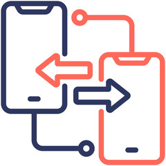 Mobile Data Synchronization Icon