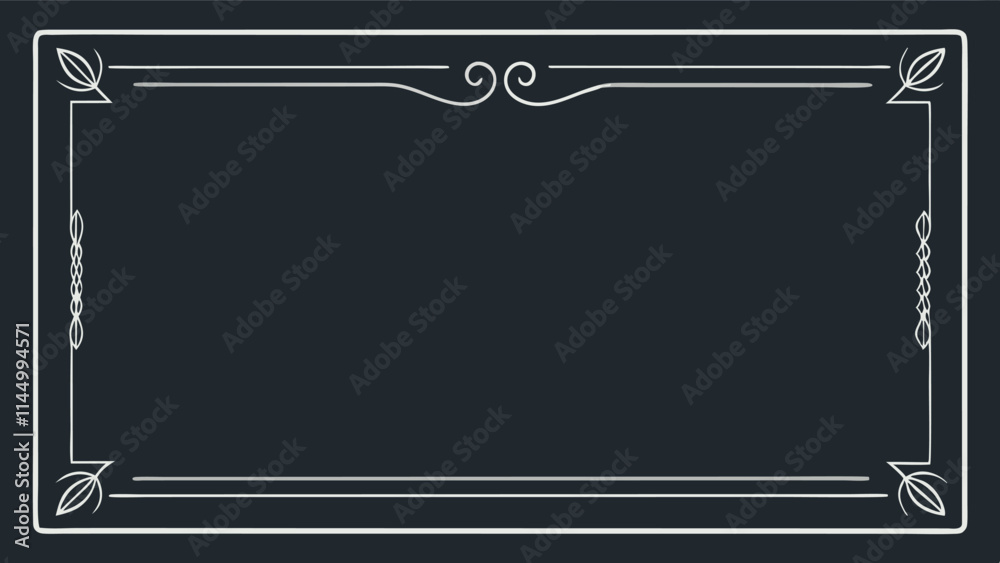Poster elegant vector frame design suitable for invitations and decorative purposes in a vintage style