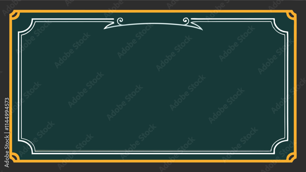Poster elegant vector frame design suitable for invitations and decorative purposes in a vintage style