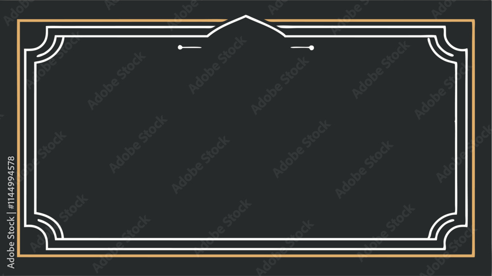 Poster elegant vector frame design suitable for invitations and decorative purposes in a vintage style