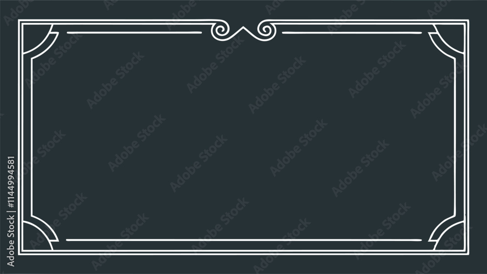 Poster elegant vector frame design suitable for invitations and decorative purposes in a vintage style