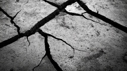 Obraz premium Drought-stricken Land: A Visual Representation of Climate Change Impacts