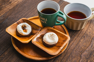 ティータイムのマシュマロクッキー