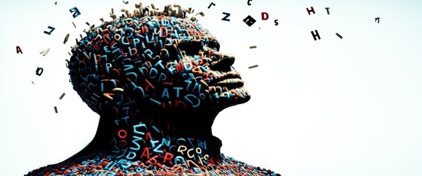 Surreal portrait, silhouette, head exploding into butterflies, colorful butterflies, profile view, black and white background, digital art, intricate details, metamorphosis, transformation, symbolism,