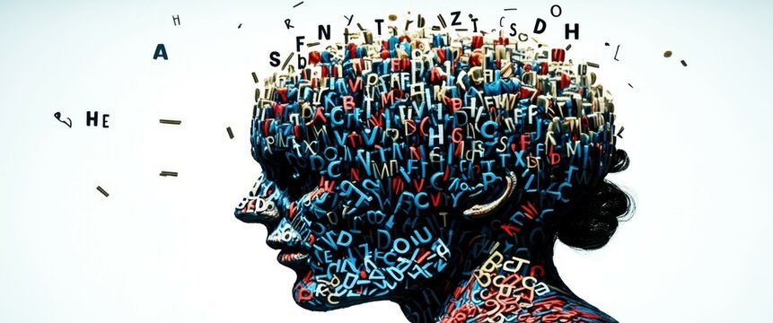 Surreal portrait, silhouette, head exploding into butterflies, colorful butterflies, profile view, black and white background, digital art, intricate details, metamorphosis, transformation, symbolism,