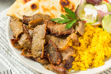 Homemade Greek Gyro Plate