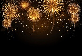 fireworks in the night sky