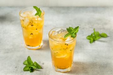 Cold Refreshing Passion Fruit Iced Tea