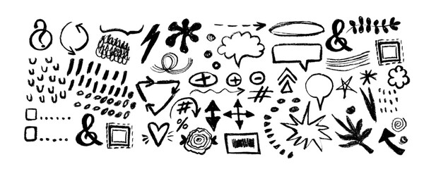 Set of Christmas and geometric elements. Xmas abstract icons in minimalist style. Geometric elements, stars, rainbow,  and holiday decoration. Modern vector flat illustration.