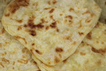 Moroccan Msemmen or Msemen Close Up