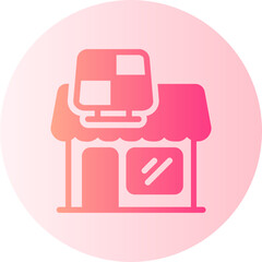 Shop gradient icon