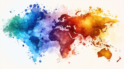 Fototapeta premium Black History Month Celebration with African-Colored Map Illustration