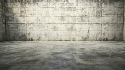 Empty Concrete Room Interior Design - Modern Architecture