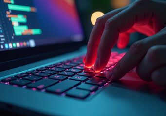 clicking web dev concepts common action computer keyboards colorful