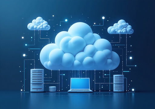 cloud hosting growing concept modern computing systems globally