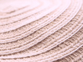 Close-up of woven felt fabric with a thick texture, ideal for creative projects and unique accessories