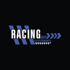 Racing performance sticker template graphic