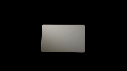 simple blank white card on a dark background, offering a minimalist and elegant canvas for text, branding, or creative projects