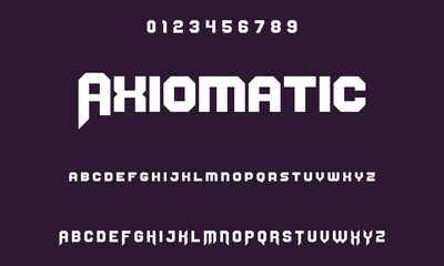 Creative geometric modern urban alphabet font. Digital abstract futuristic, fashion, sport, minimal technology typography.