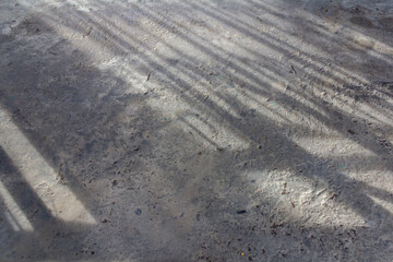 Naklejka premium Sunlight Shadow on Rough Concrete Surface