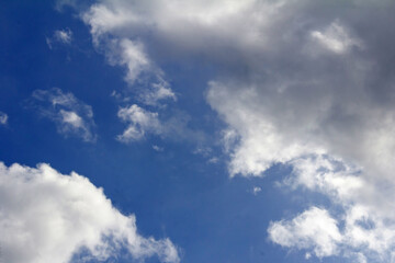 White Clouds in Blue Sky