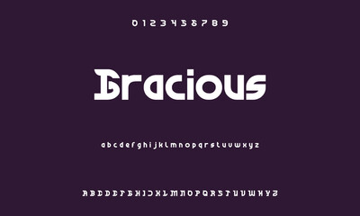 Creative geometric modern urban alphabet font. Digital abstract futuristic, fashion, sport, minimal technology typography.