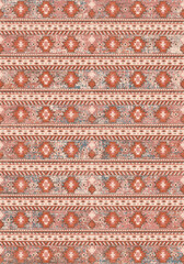 Ethic Kilim Motifs Pattern Design Rug Print Carpet