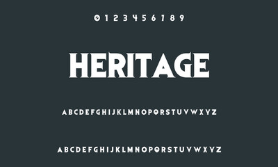 Modern Bold Font. Regular Italic Number Typography urban style alphabet fonts for fashion, sport, technology, digital, movie, logo design, vector illustration