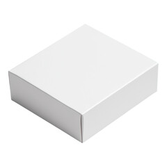 Fototapeta premium Minimalist rectangular box packaging design, sleek lines, soft shadows, transparent background, ideal for product branding showcase