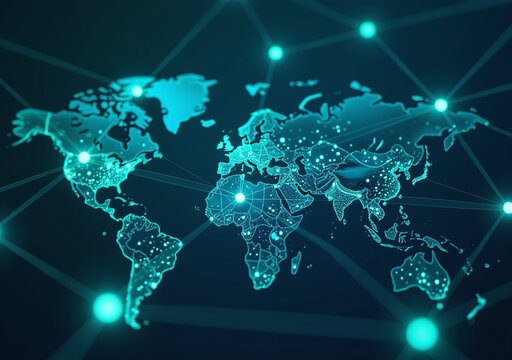 network lines blue green futuristic design elements efficient energy transport systems worldwide