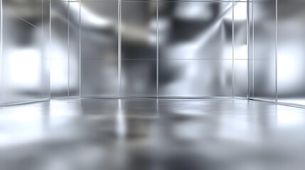 Polished metallic surface, smooth and uniform