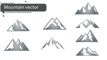 abstracts designs vector mountains sets