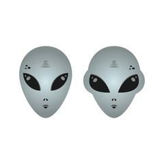 Alien Icon Set Vector Design.