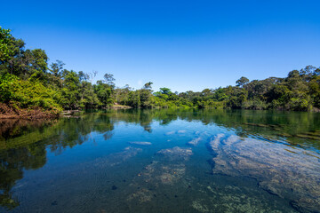 View of Lagoa do Japonês (Japanese Lagoon) at Jalapão State Park - Tocantins, Brazil
