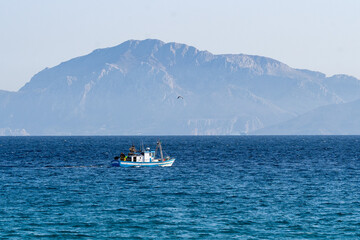 boat on the sea