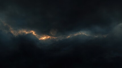 Obraz premium Dark, moody clouds with a hint of light.