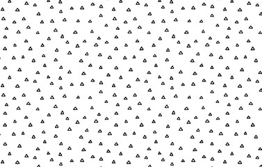 Seamless Pattern of Individually Drawn Triangles Marker Vectors Hand Drawn Style Detailed Texture Swatch Scattered
