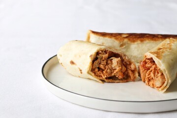 Photography of homemade plated meals. Ranging from rice dishes to wraps to chicken to pasta.