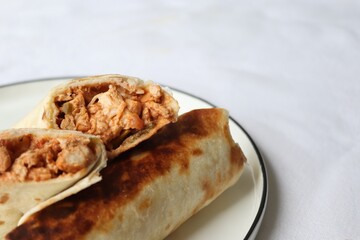 Photography of homemade plated meals. Ranging from rice dishes to wraps to chicken to pasta.