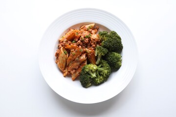 Photography of homemade plated meals. Ranging from rice dishes to wraps to chicken to pasta.