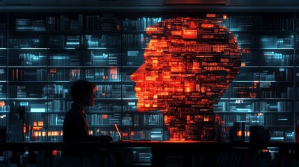 AI predicts remote worker burnout by analyzing patterns and data visualizations in real-time