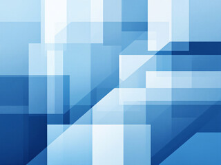 Obraz premium Abstract geometric design with overlapping blue shapes and gradients, creating a modern, dynamic background.