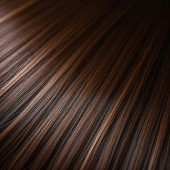 highly detailed image of silky, smooth, straight strands of human hair close-up