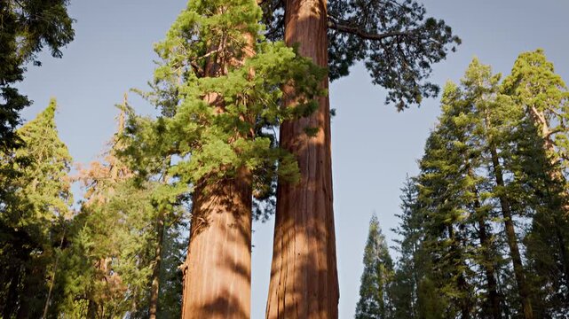 Incredible Giant Sequoia trees, some of the oldest and largest trees on earth. Kings Canyon National Park
