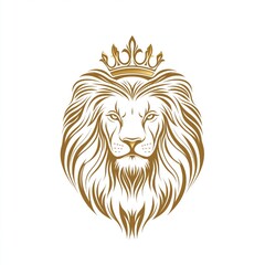 Obraz premium old Lion Icon created with Generative AI Technology, ai, generative