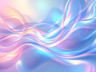 Obraz premium Abstract background with flowing beige and blue waves in a smooth, calming pattern.