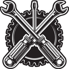 Wrenches silhouette vector art file