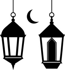 ramadan-lanterns-icon-silhouette