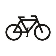 bicycle icon on white background