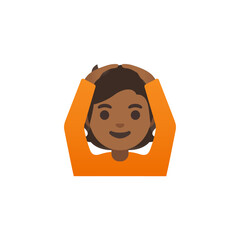 Person with Hands on Head Emoji
